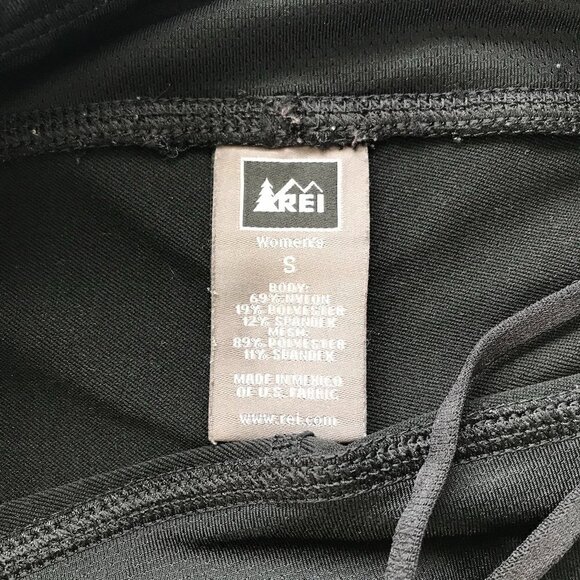 REI CO-OP Women's bike/athletic shorts elastic & drawstring back zipper pocket S - Picture 7 of 9
